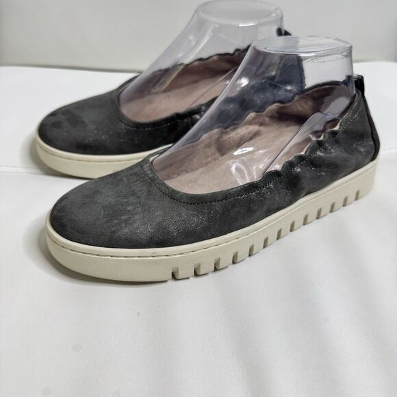 Vionic Uptown Ballet Slip Ons Loafer Flats Size 7.5 Platform Gray Suede Comfort - Picture 12 of 12